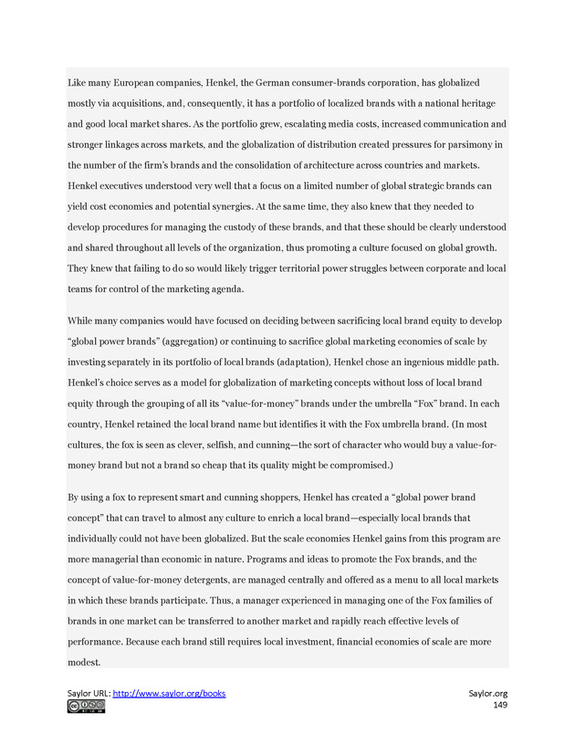 Fundamentals of Global Strategy - Page 149